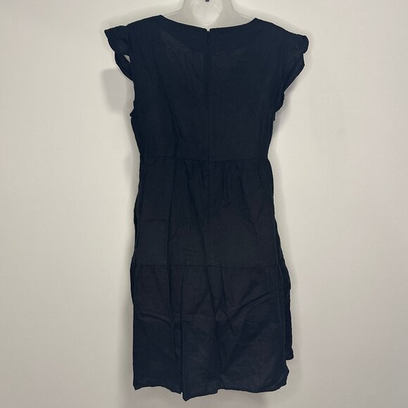 Goodthreads Linen Blend Flutter-Sleeve Peasant Dress | Size S - Picture 3 of 3